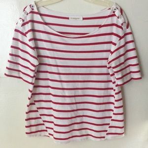 Adorable Red and White Top